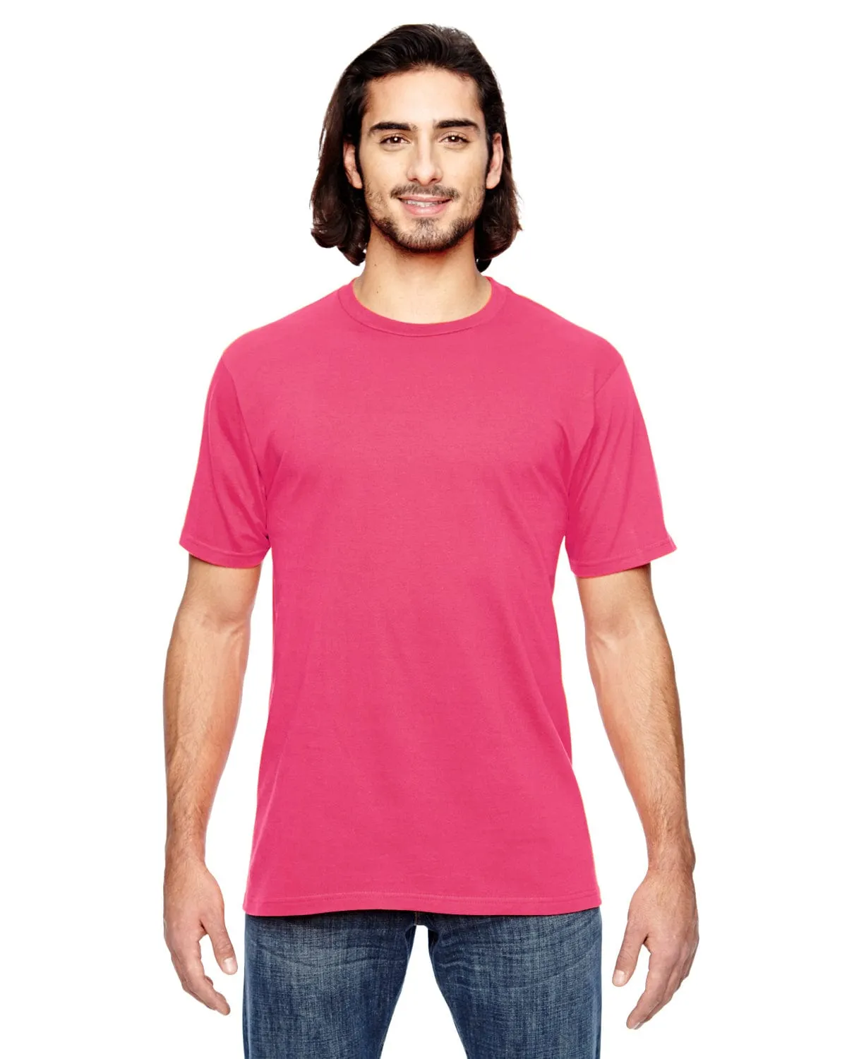 Anvil Fashion Fit T-Shirt | Neon Pink