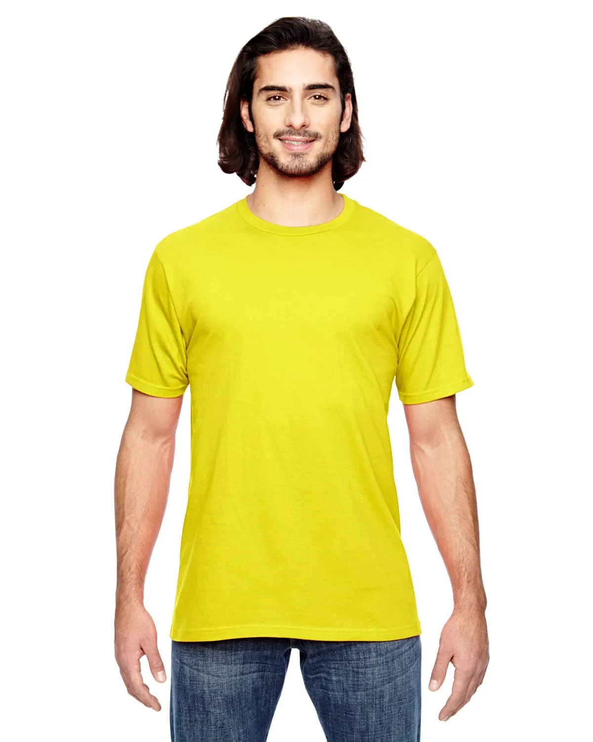 Anvil Fashion Fit T-Shirt | Neon Yellow