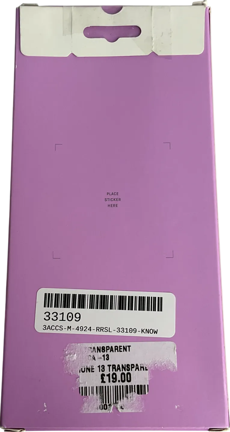 atelje Metallic Transparent Iphone 13 Case One Size