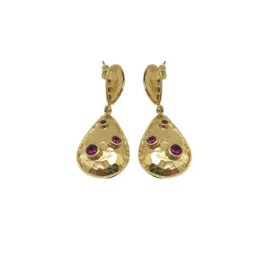 Aurora Tear Drop Gold Earrings