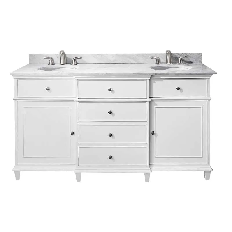 Avanity Windsor 60 in. Vanity Combo WINDSOR-VS60-WT-C