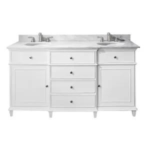 Avanity Windsor 60 in. Vanity Combo WINDSOR-VS60-WT-C