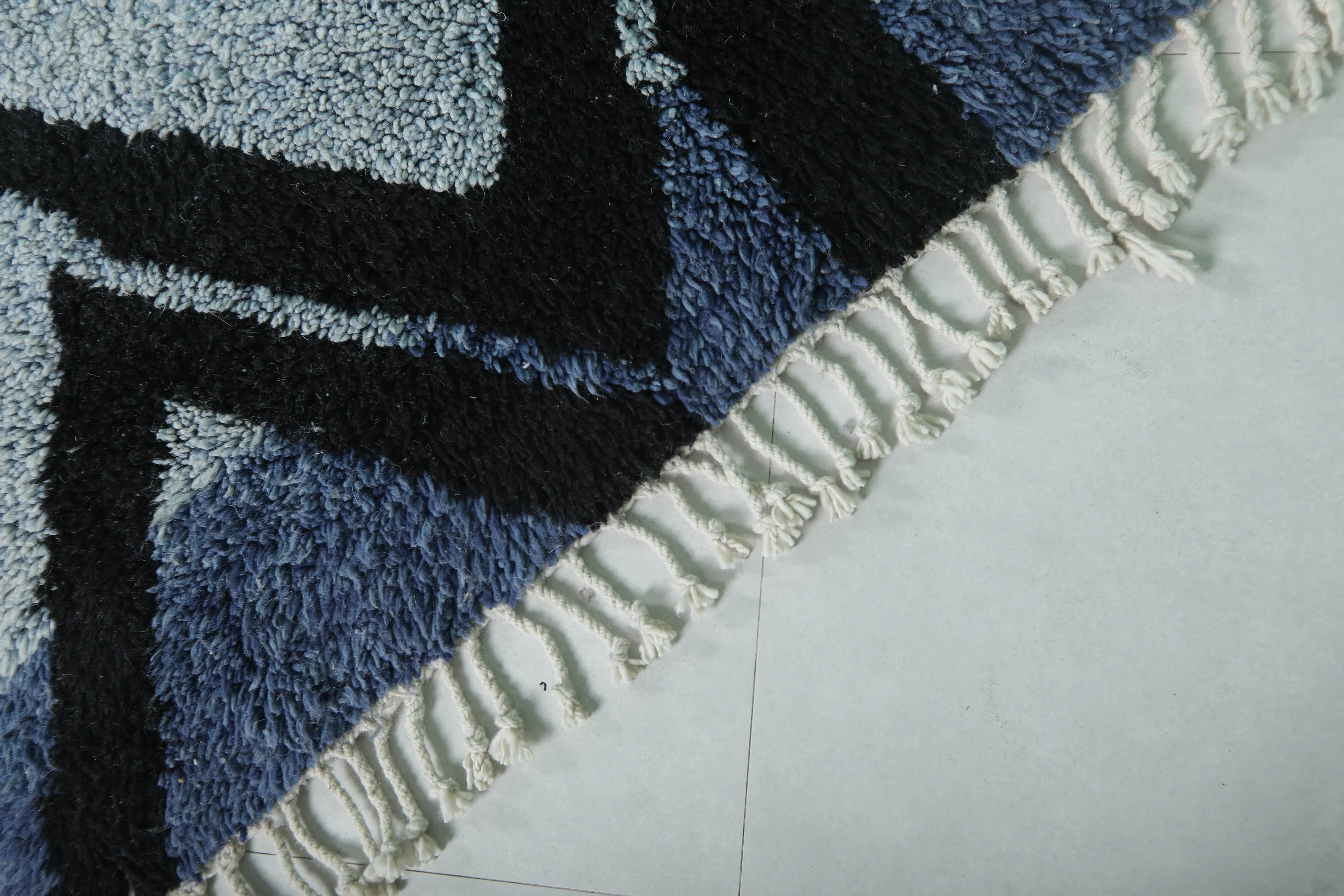 Azilal Rug - Blue Beni Ourain Rug 8.1 x 10.1 Ft