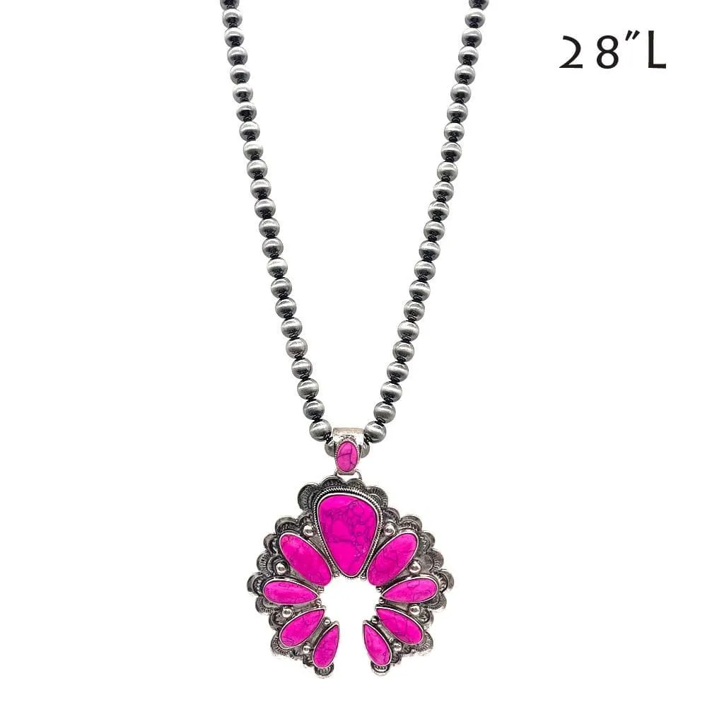 Ballard Naja Pendant Necklace - Pink