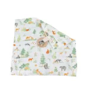 BEBE AU LAIT Classic Muslin Teether Blanket