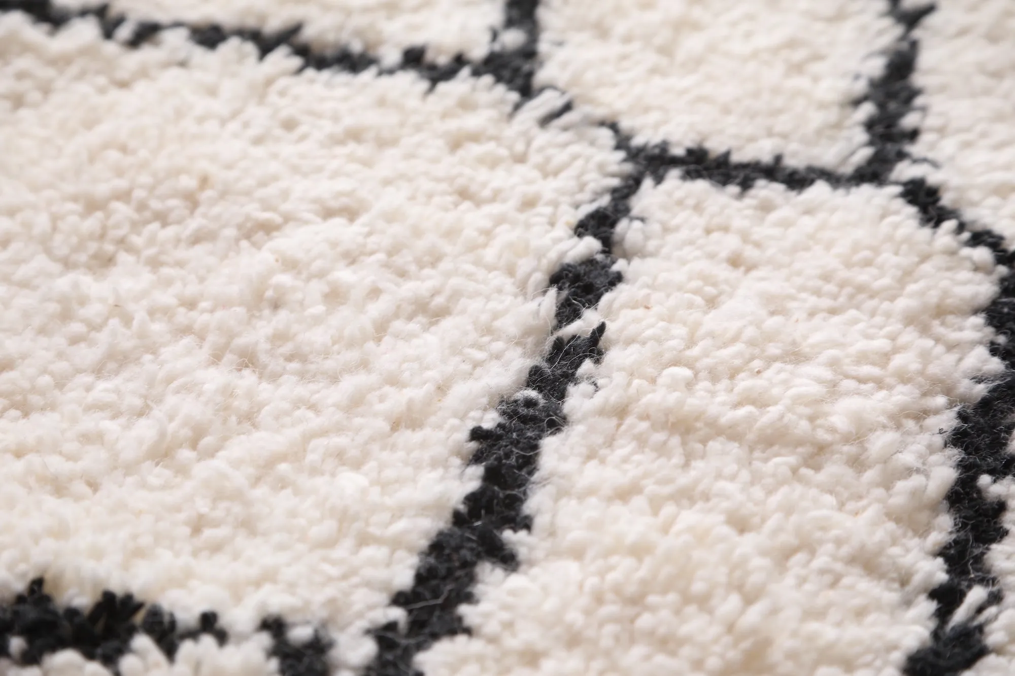 Beige Moroccan Berber rug - Custom Azilal rug - Wool rug