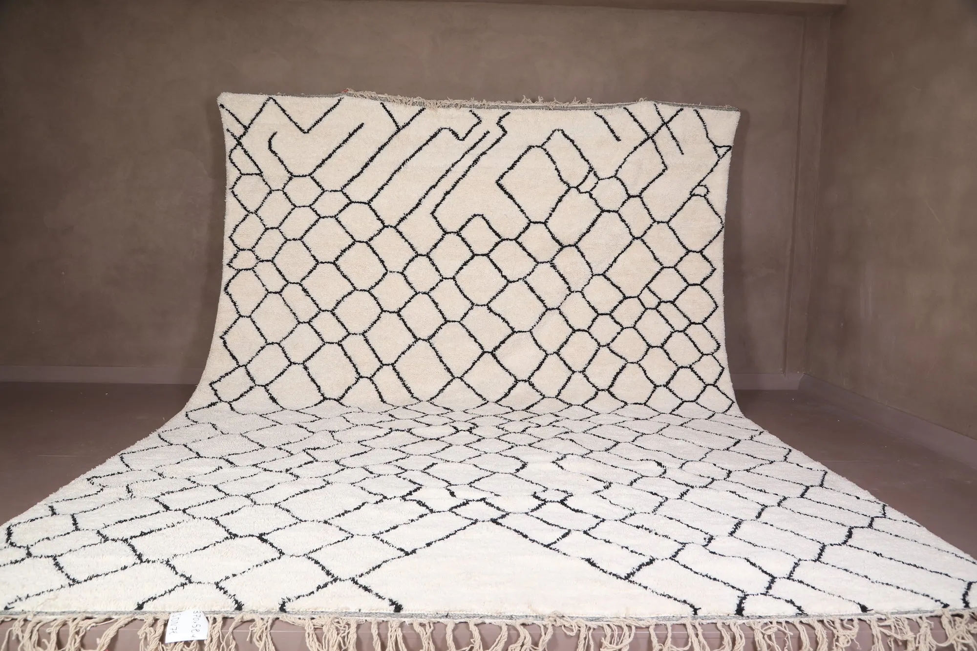 Beige Moroccan Berber rug - Custom Azilal rug - Wool rug