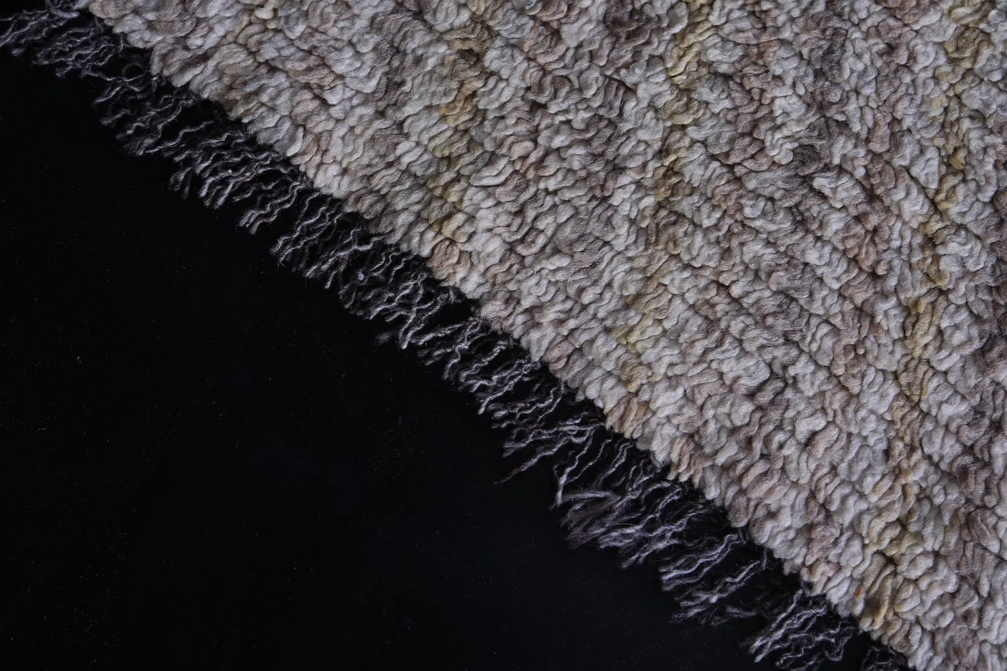 Beige Moroccan Runner Rug - 2.7 x 5.4 ft | Handwoven Accent