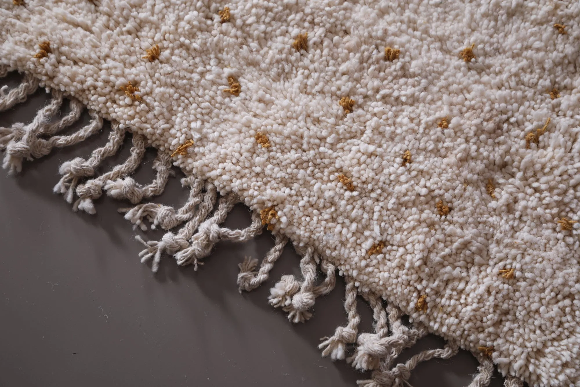 Beni ourain berber Rug - Moroccan wool rug dotted - Custom Rug