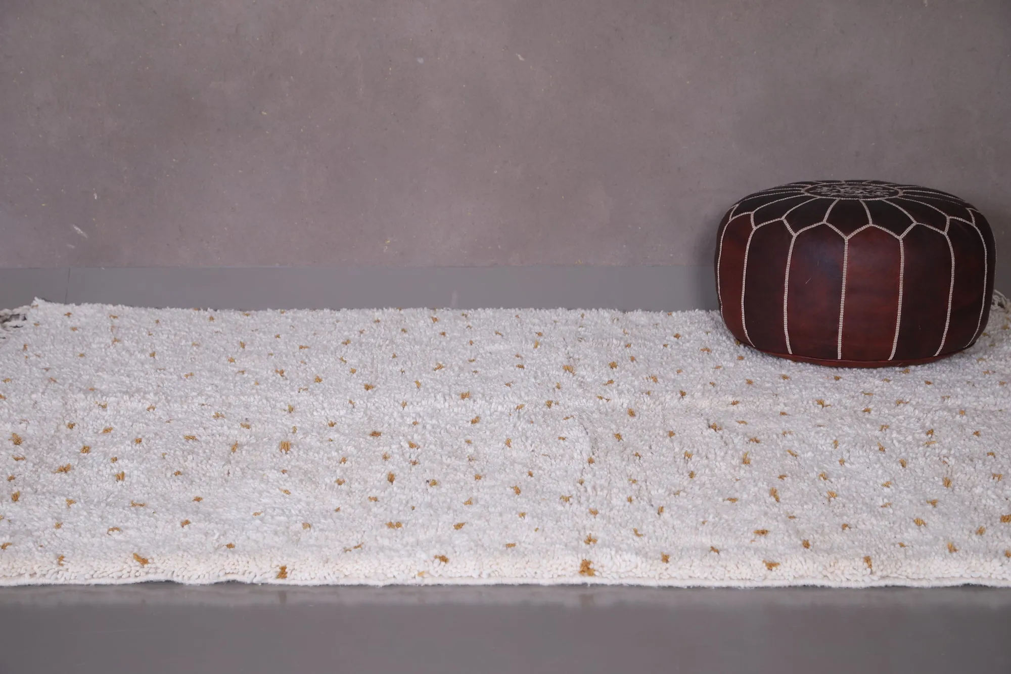 Beni ourain berber Rug - Moroccan wool rug dotted - Custom Rug
