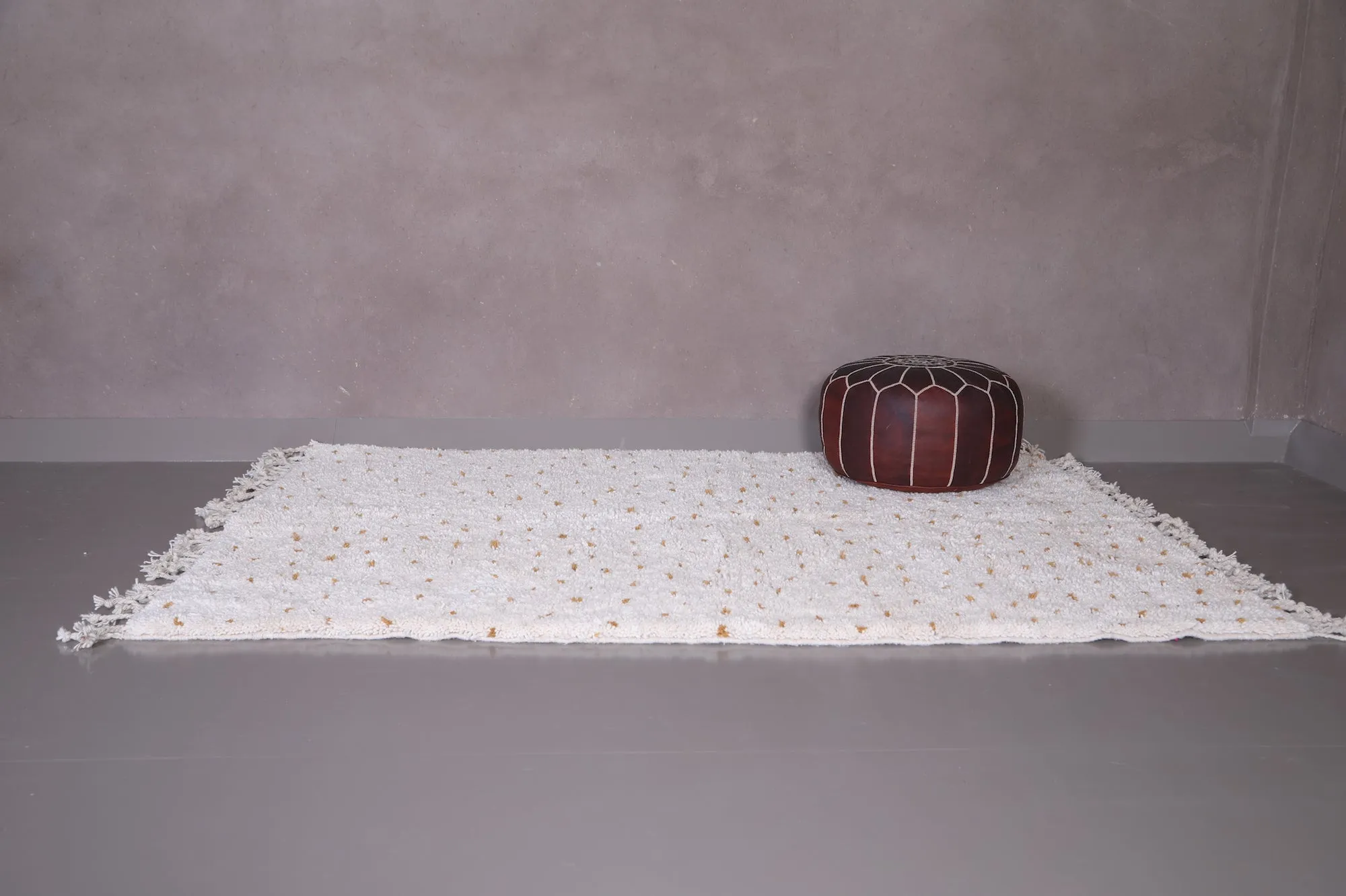 Beni ourain berber Rug - Moroccan wool rug dotted - Custom Rug