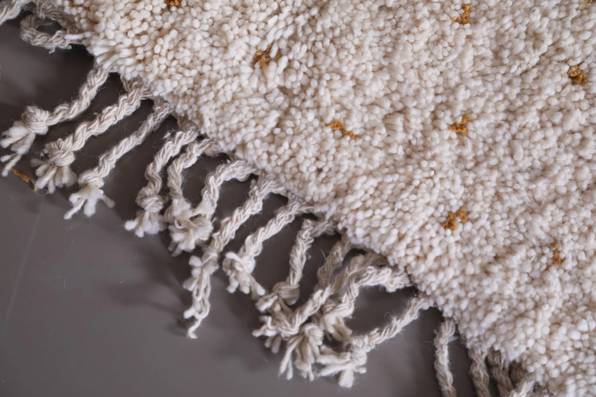 Beni ourain berber Rug - Moroccan wool rug dotted - Custom Rug