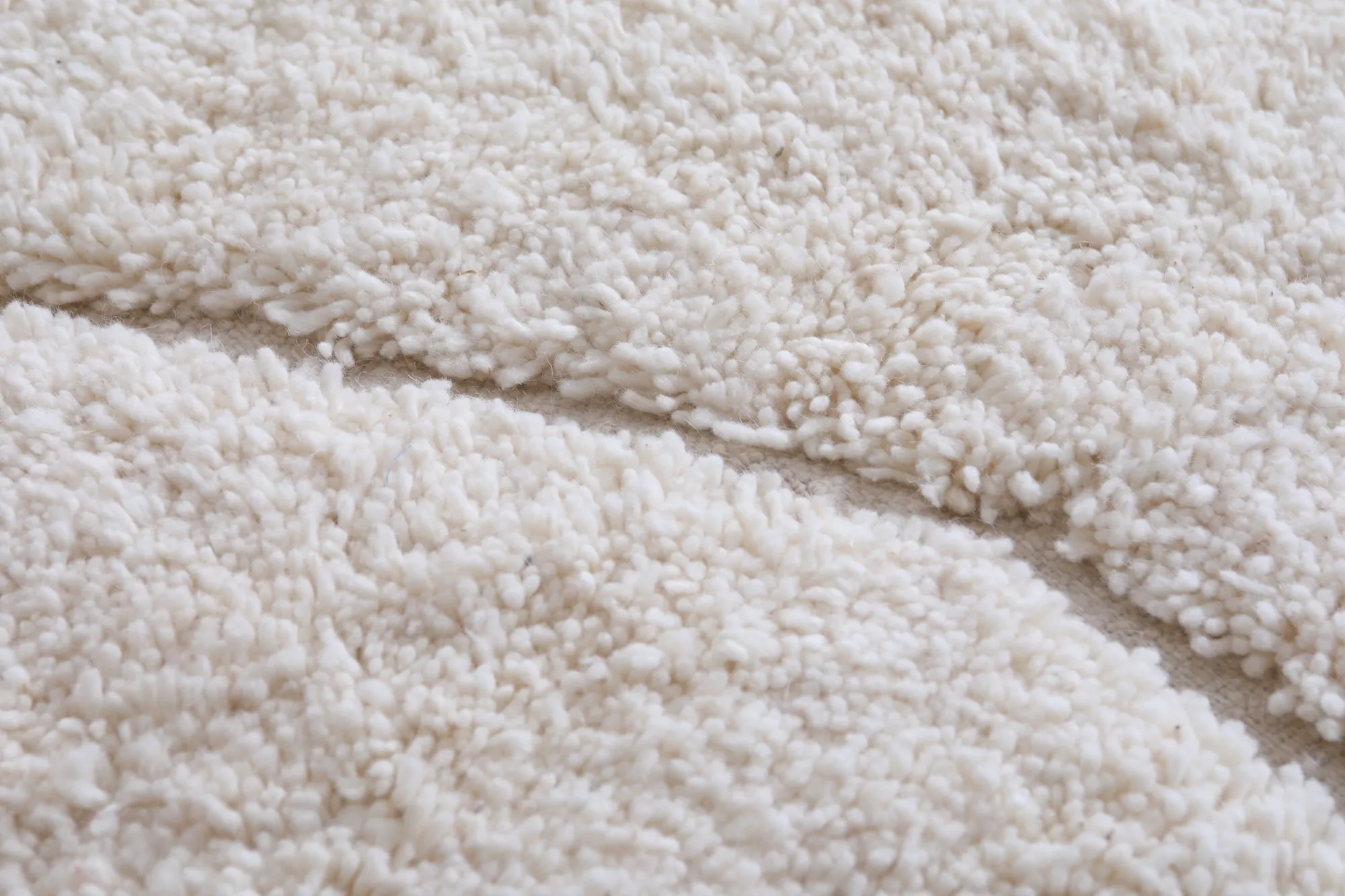 Beni ourain white rug - Handmade rug - Custom area rug
