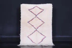 Berber Area Rug – 2.9 x 4.3 ft Handwoven Multicolor Rug