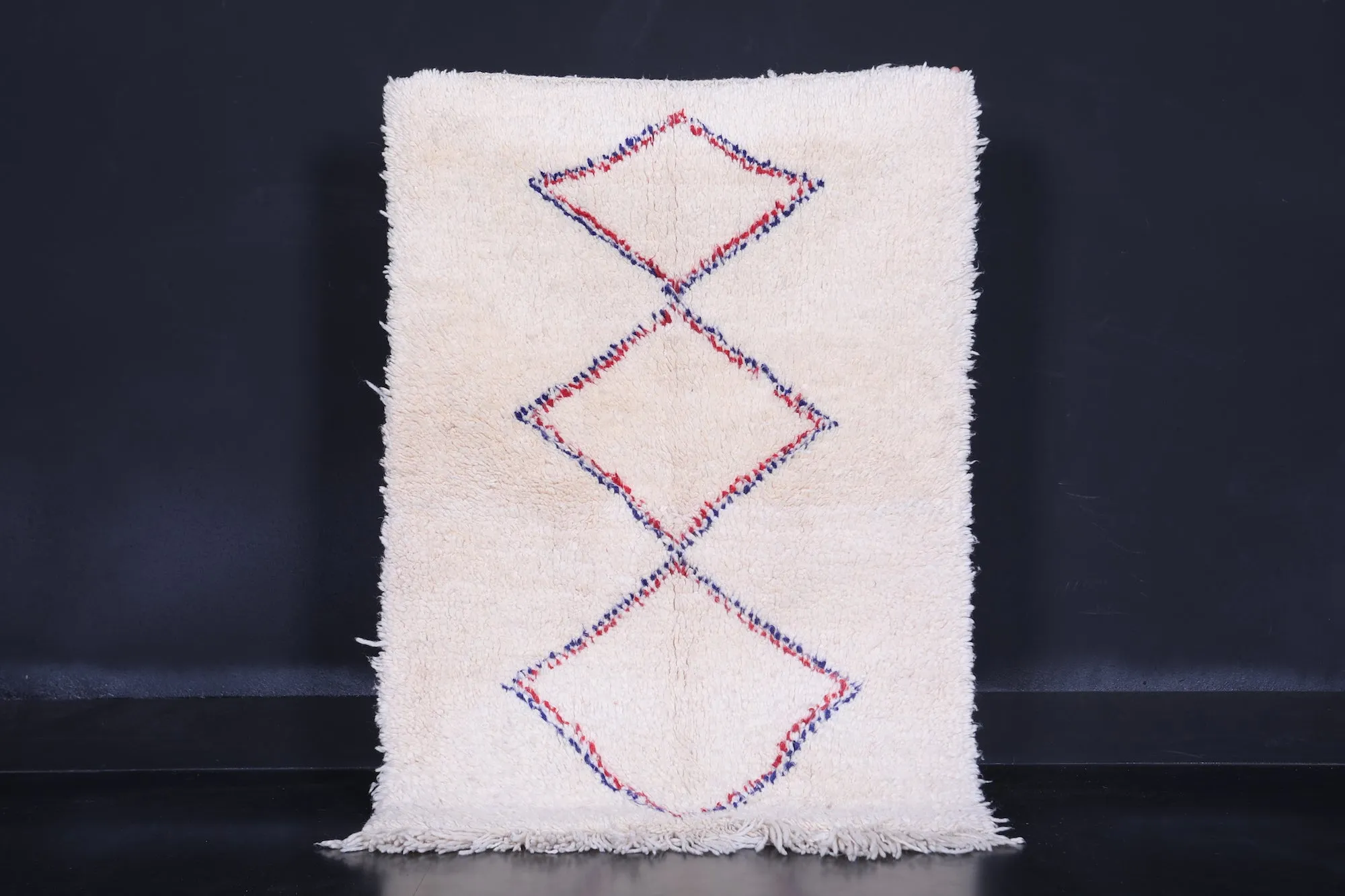 Berber Area Rug – 2.9 x 4.3 ft Handwoven Multicolor Rug