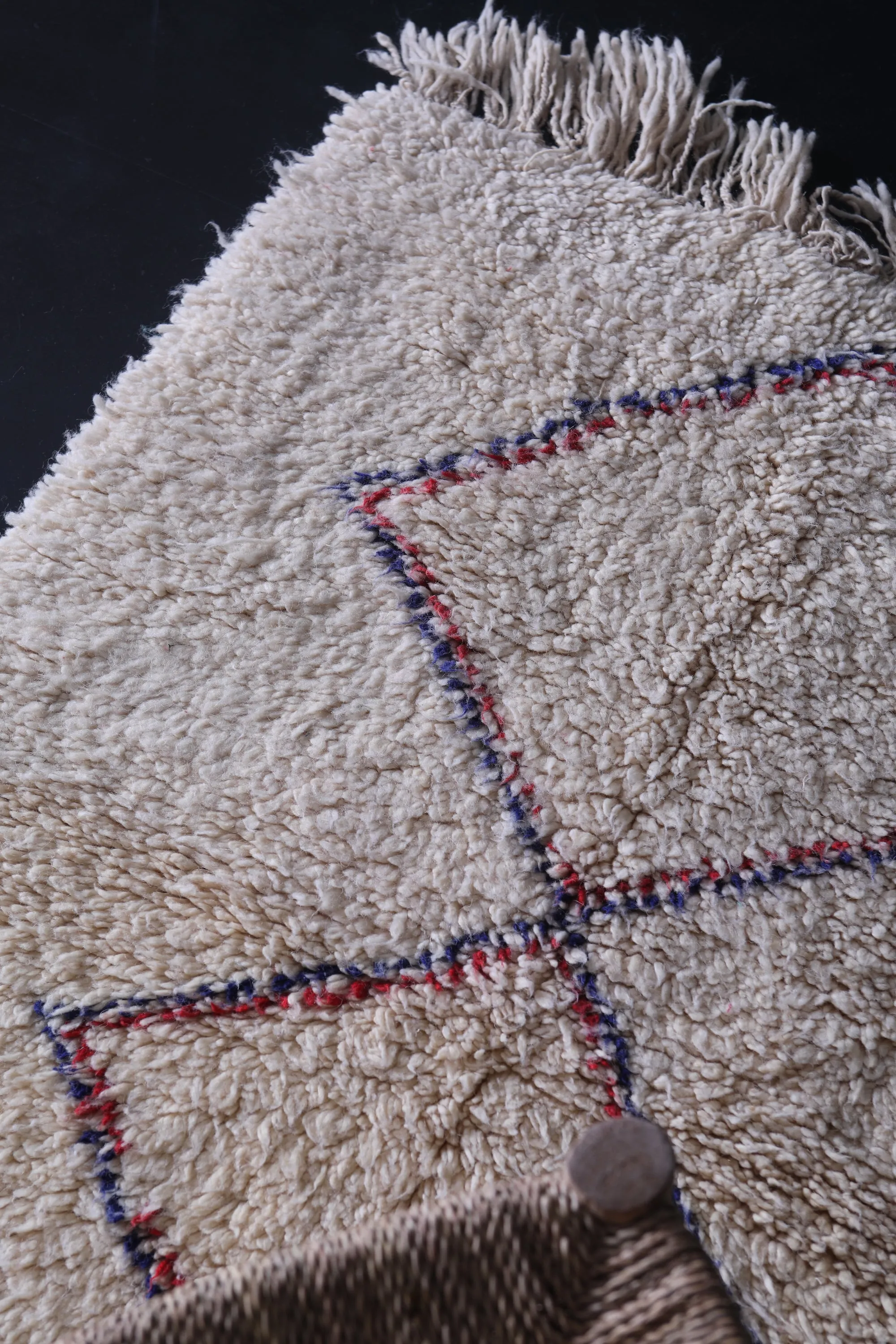 Berber Area Rug – 2.9 x 4.3 ft Handwoven Multicolor Rug