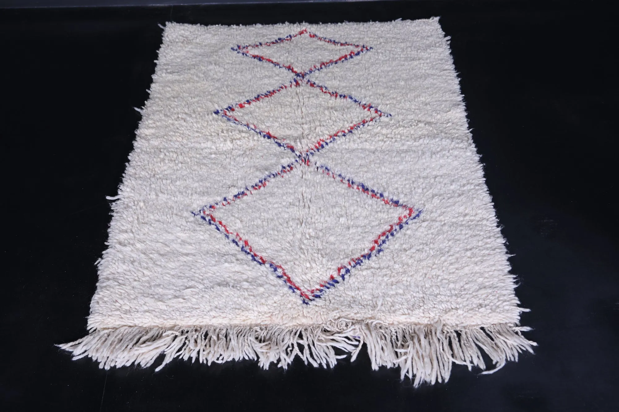 Berber Area Rug – 2.9 x 4.3 ft Handwoven Multicolor Rug