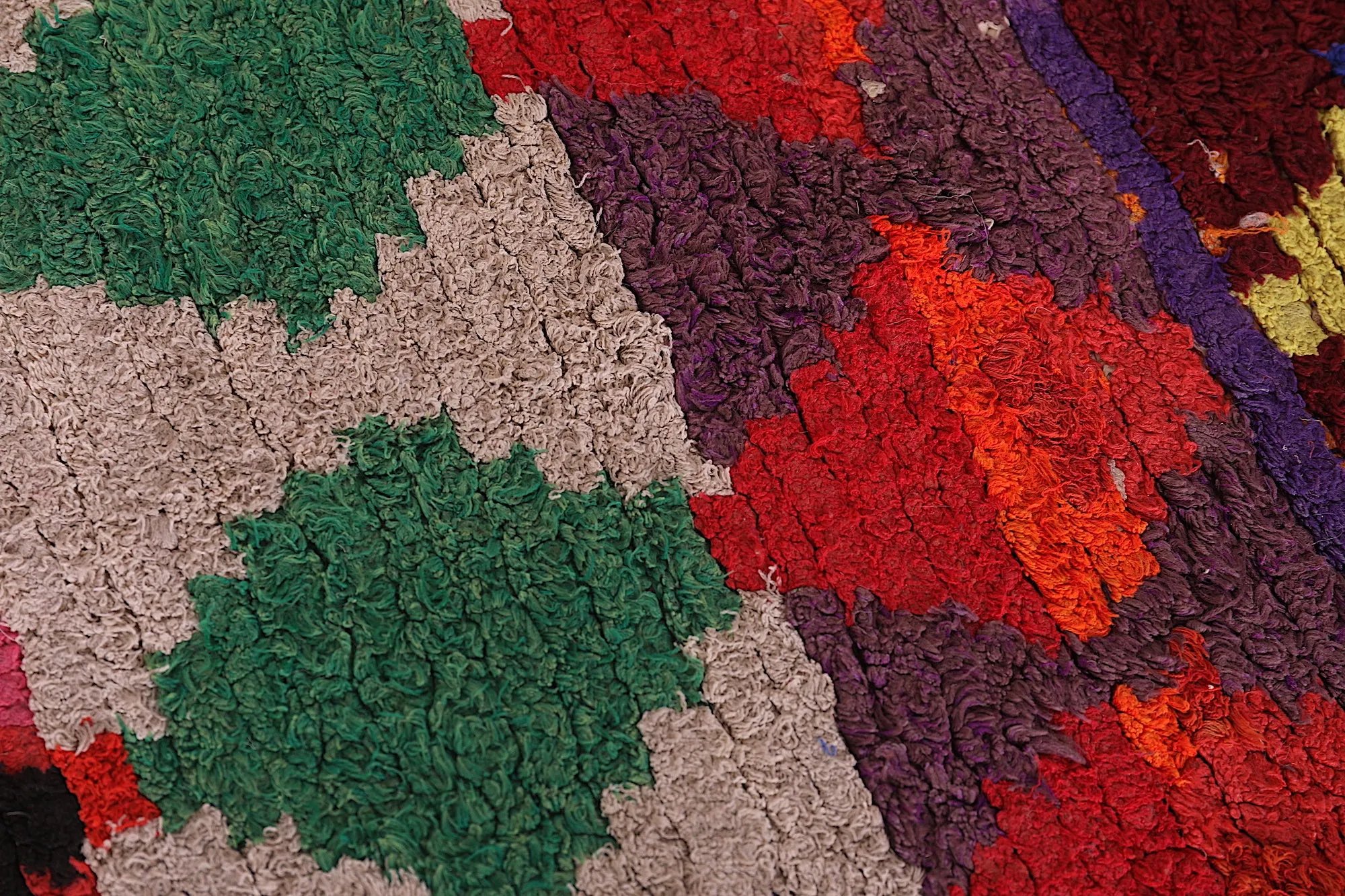 Berber Azilal Rug 3.1 X 5.9 Feet - Striped Colorful Design