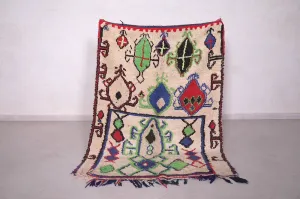 Berber Azilal Rug – 3.9 x 5.4 Feet | Handwoven Vibrant Wool