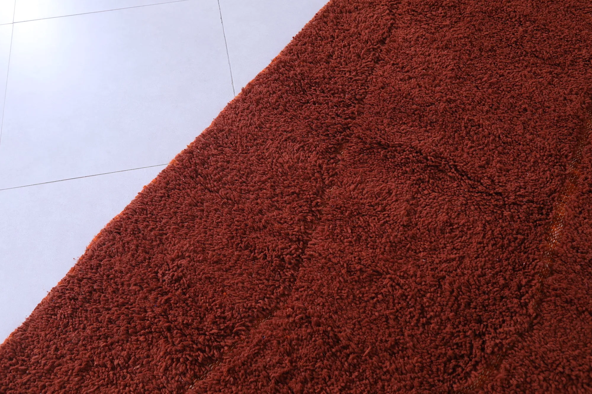 Berber Beni Ourain Rug - 5.1x9.7 FT | Vintage Brown Moroccan Carpet