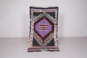Berber Boucherouite Rug 3.8 x 6.9 Feet - Vibrant Handmade Moroccan Art