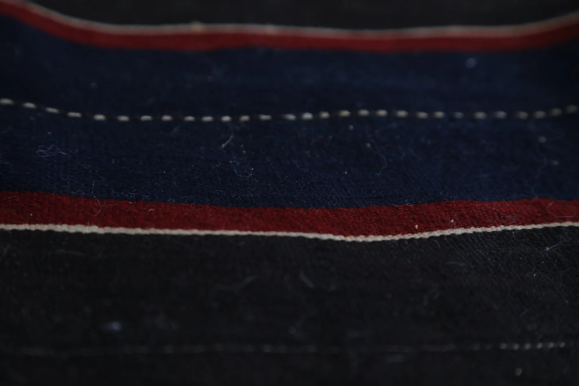 Black Moroccan Blanket - 4.1 FT x 5.5 FT | Handwoven Berber Rug