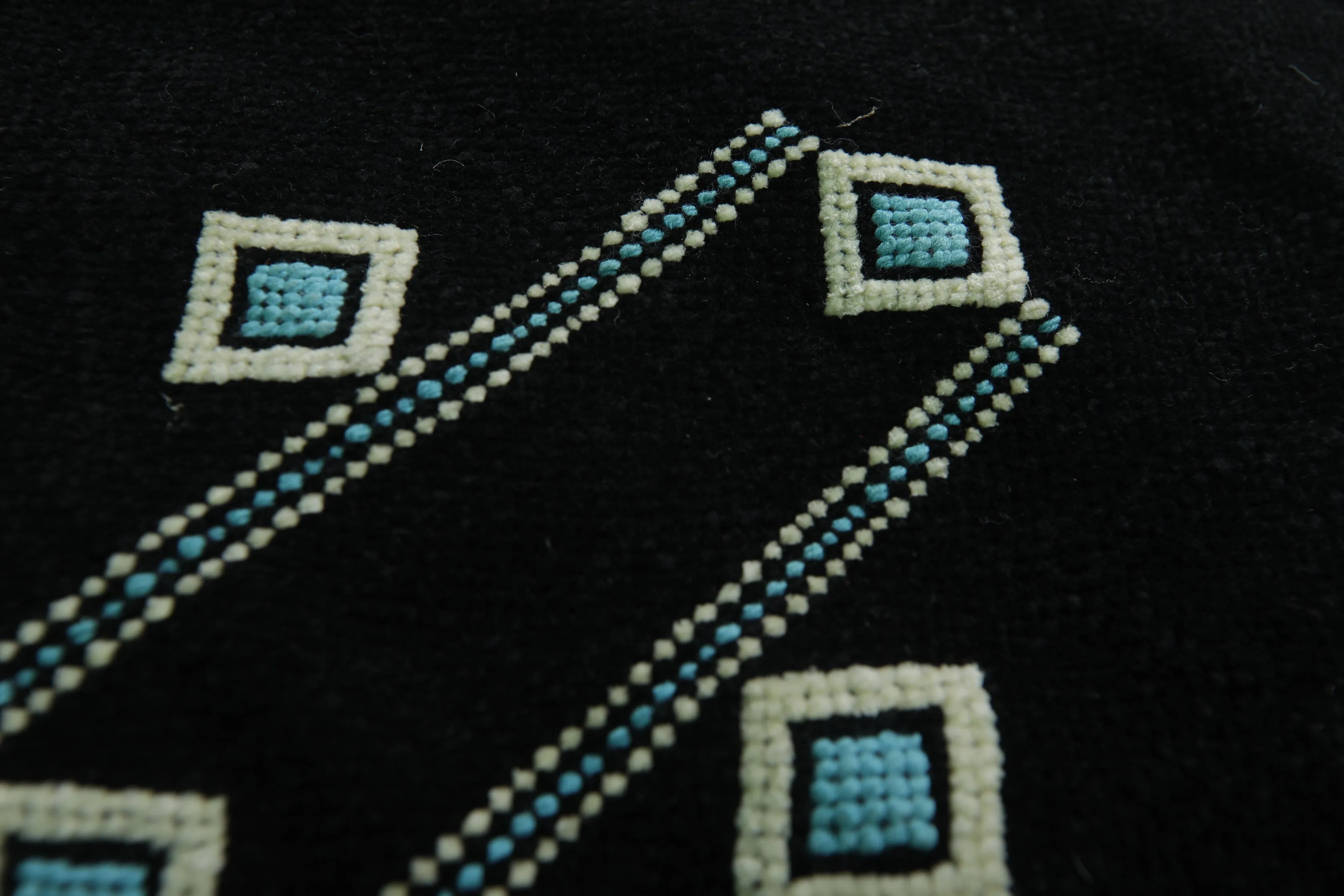 Black Moroccan Handwoven Kilim - 3 FT X 4.8 FT | Artisan Decor