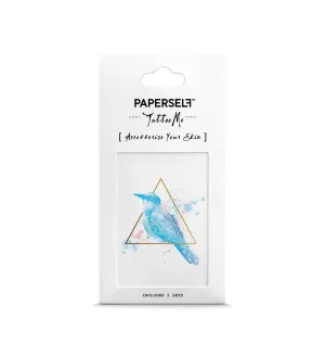 Blue Bird Temporary Tattoo