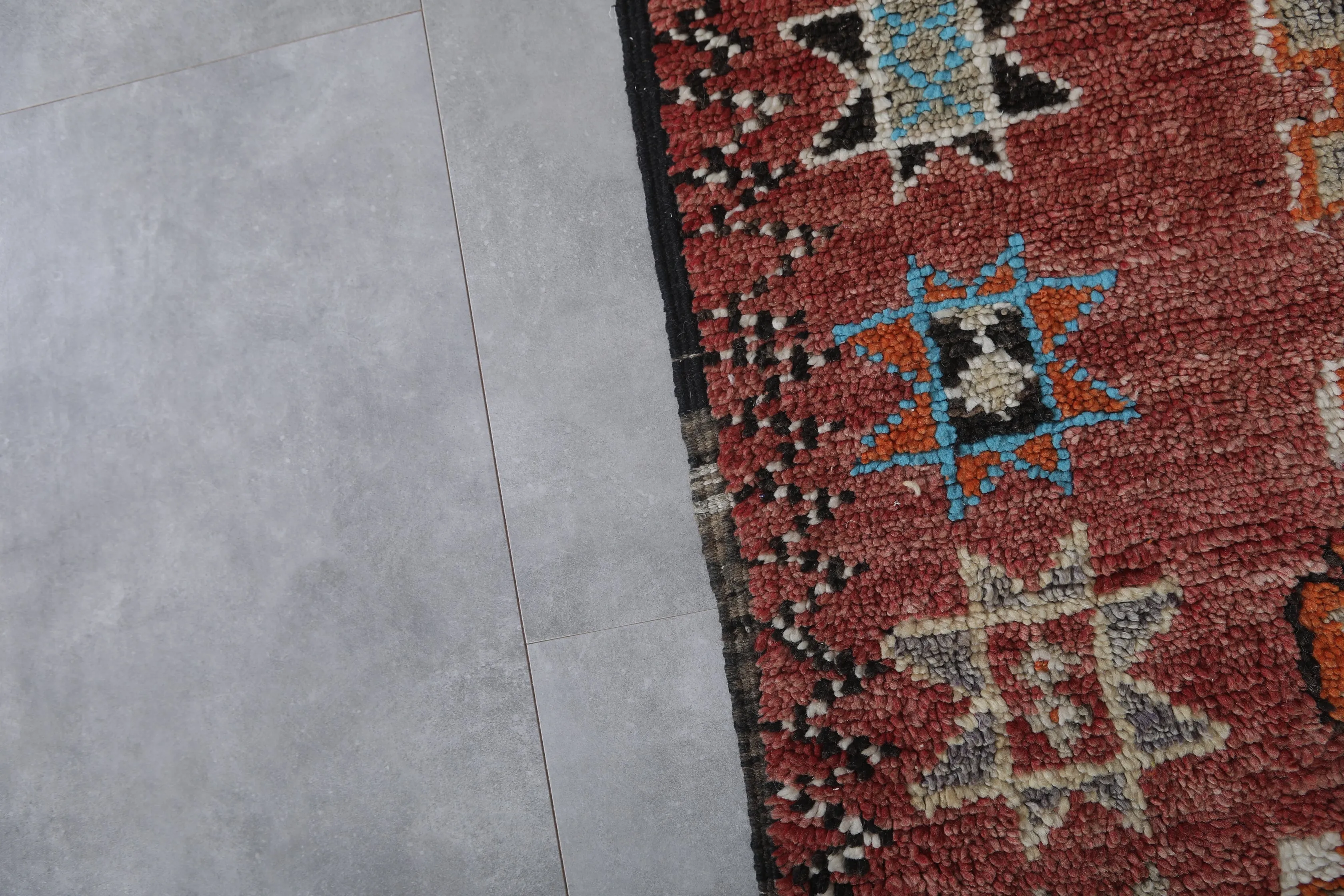Boujaad Moroccan Rug 6.2 x 12.4 Feet – Handwoven Vintage Wool Carpet
