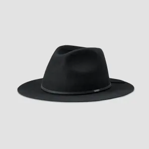 Brixton Wesley Packable Fedora Black/Black