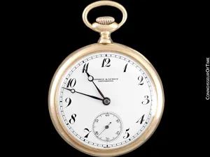 c. 1915 Vacheron & Constantin for Edwards & Le Bron Pocket Watch - 44.5MM, 14K Gold
