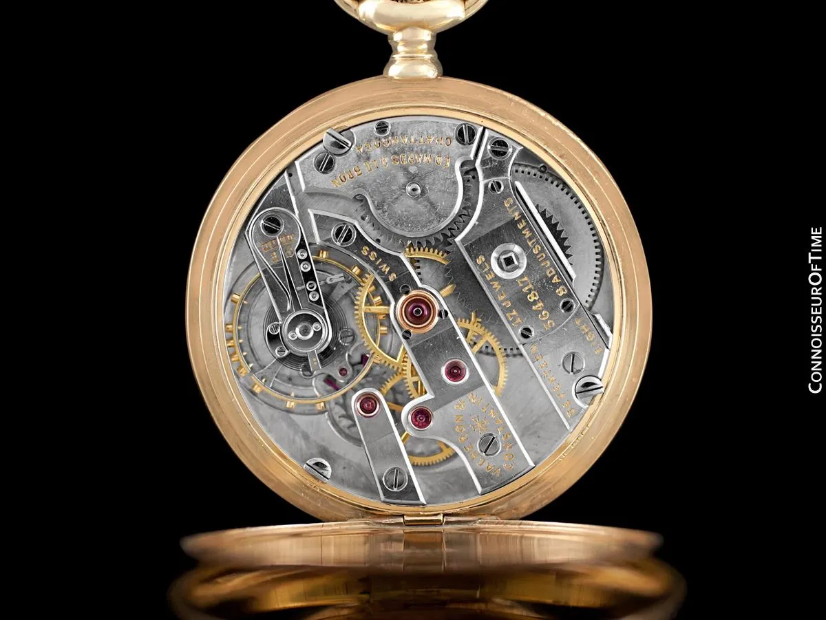 c. 1915 Vacheron & Constantin for Edwards & Le Bron Pocket Watch - 44.5MM, 14K Gold