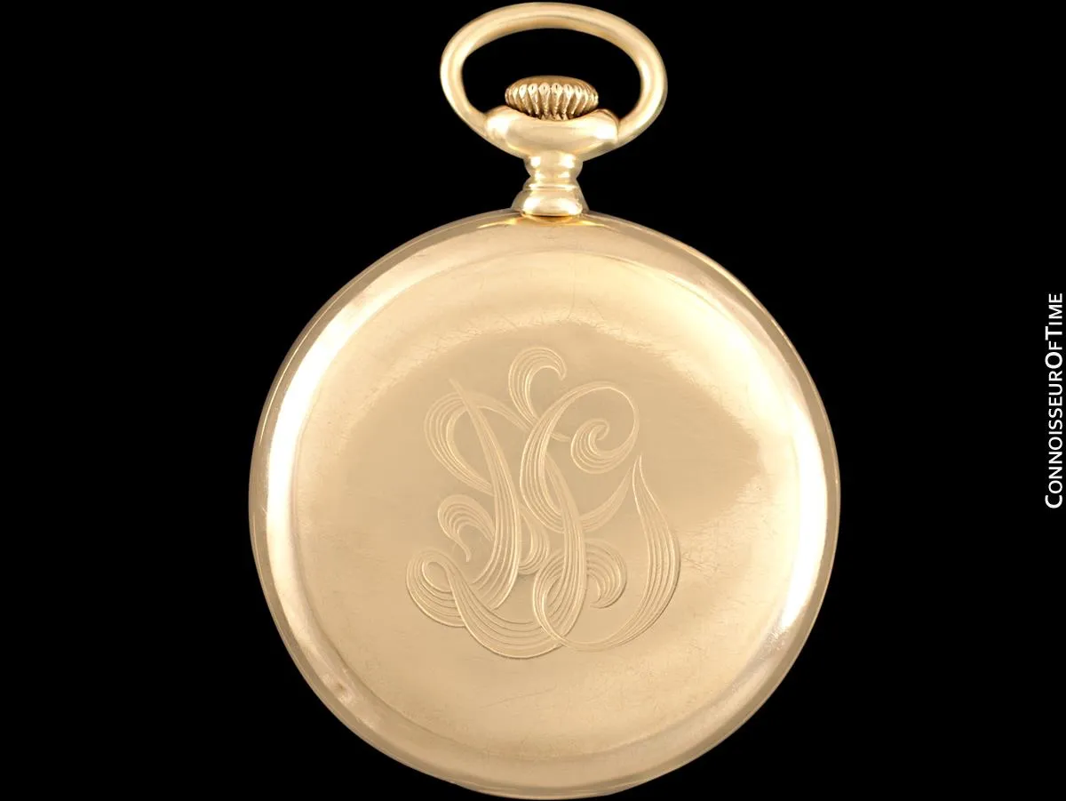 c. 1915 Vacheron & Constantin for Edwards & Le Bron Pocket Watch - 44.5MM, 14K Gold