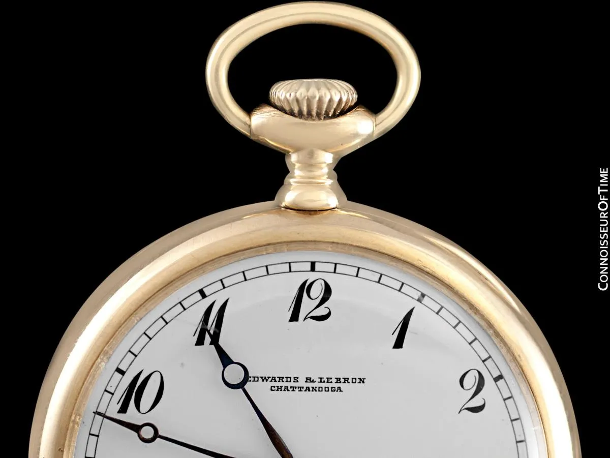 c. 1915 Vacheron & Constantin for Edwards & Le Bron Pocket Watch - 44.5MM, 14K Gold