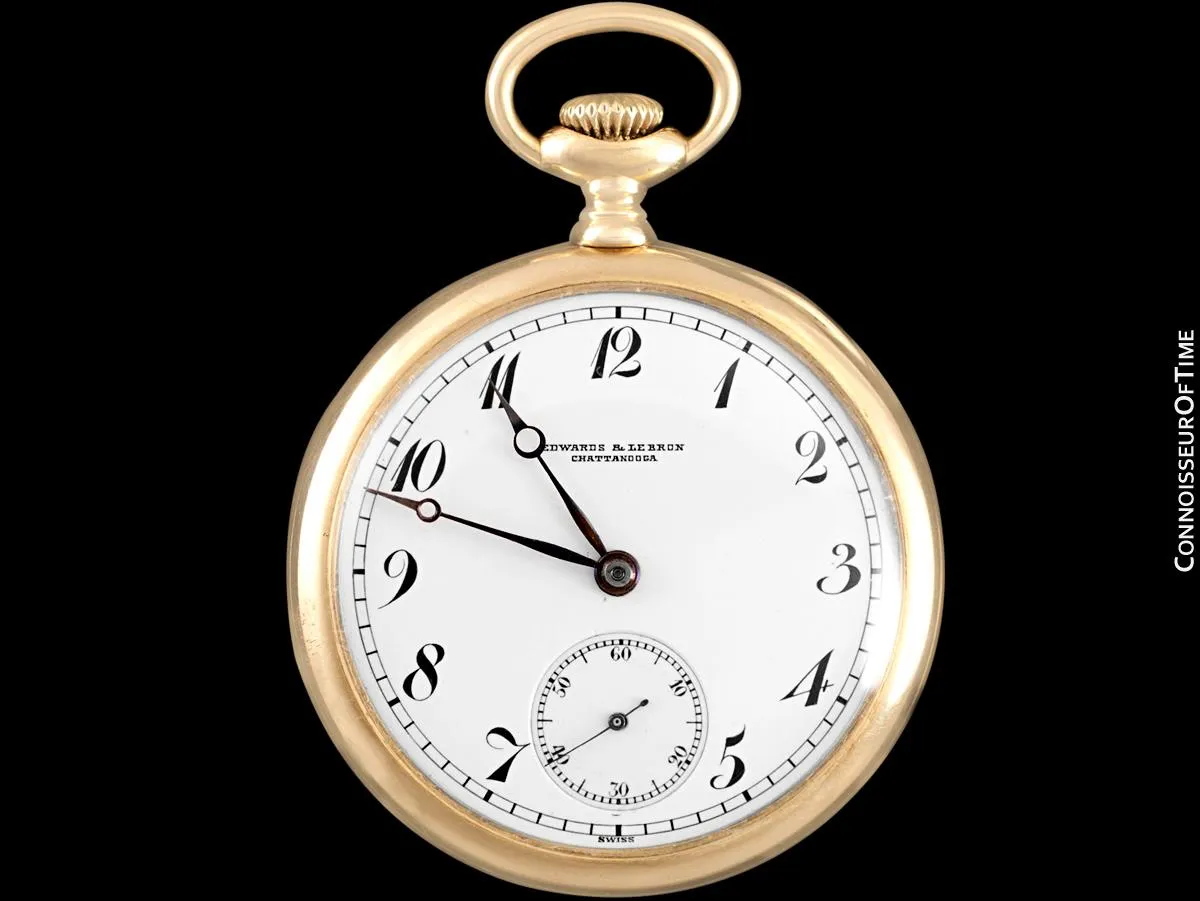 c. 1915 Vacheron & Constantin for Edwards & Le Bron Pocket Watch - 44.5MM, 14K Gold