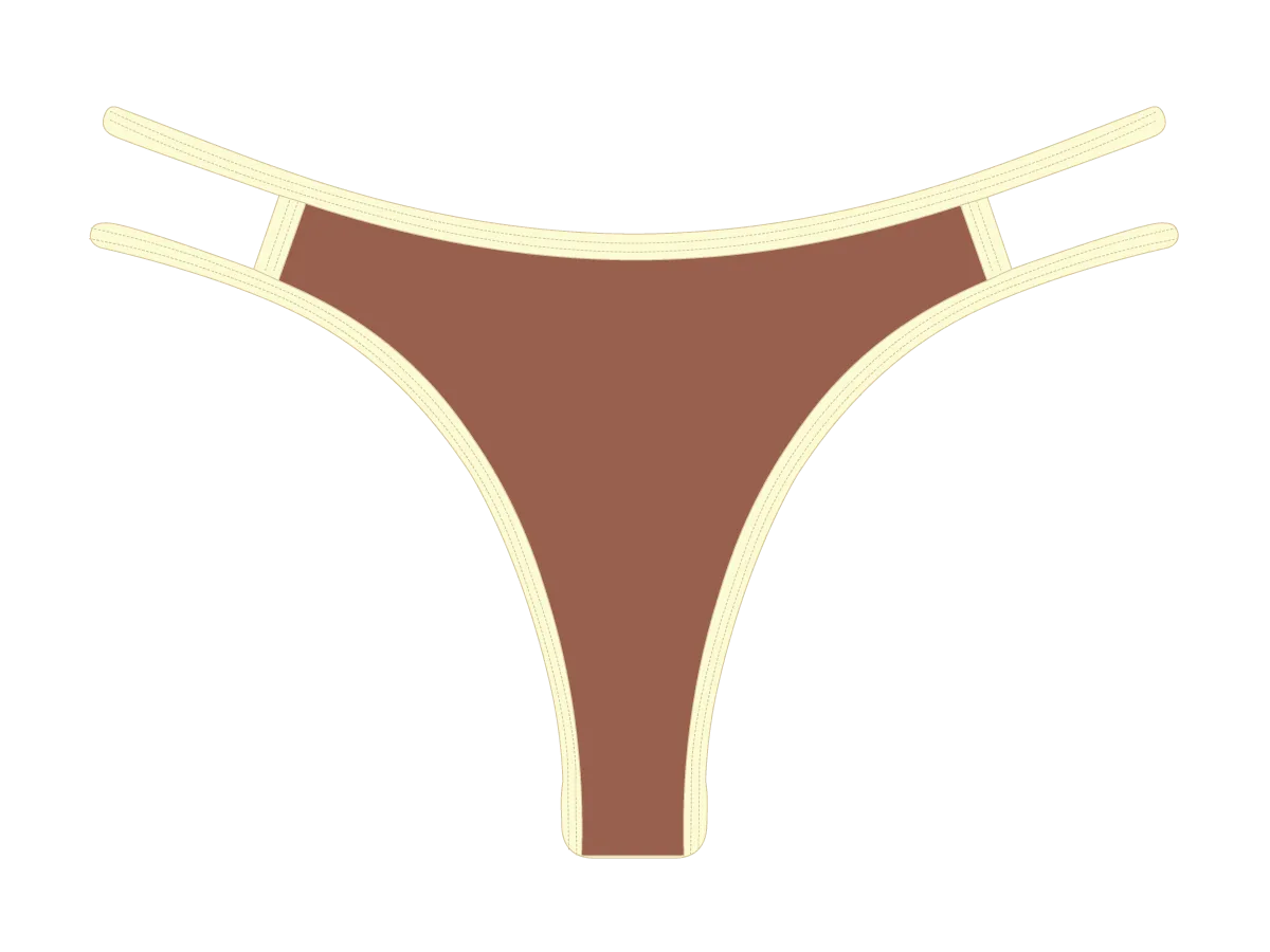 Caramel Brown Coastal Bottoms