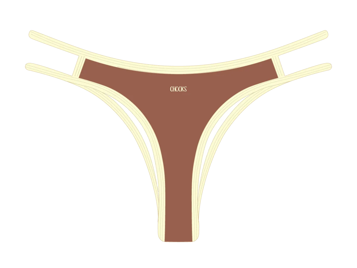 Caramel Brown Coastal Bottoms