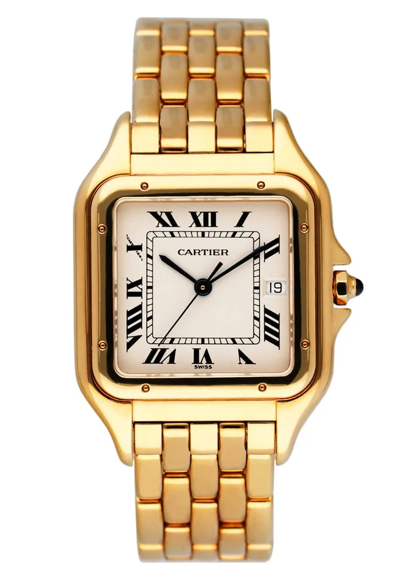 Cartier Panthere Large 1060 18K Yellow Gold Mens Watch