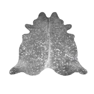 Charcoal Devore Silver Acid Washed Premium Brazilian Cowhide, XL CH23DVD R