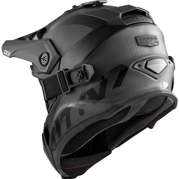 CKX Titan Airflow Carbon Winter Helmet with 210° Goggles - Matte Carbo