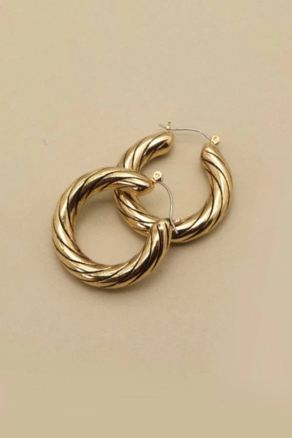 Classic Antique Hoop Earrings