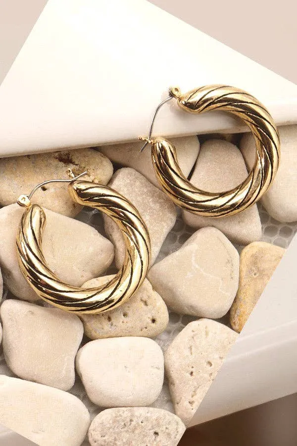Classic Antique Hoop Earrings
