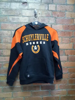 CLEARANCE - Schuylerville Horses Youth Hooded Sweatshirt - Size Youth Large