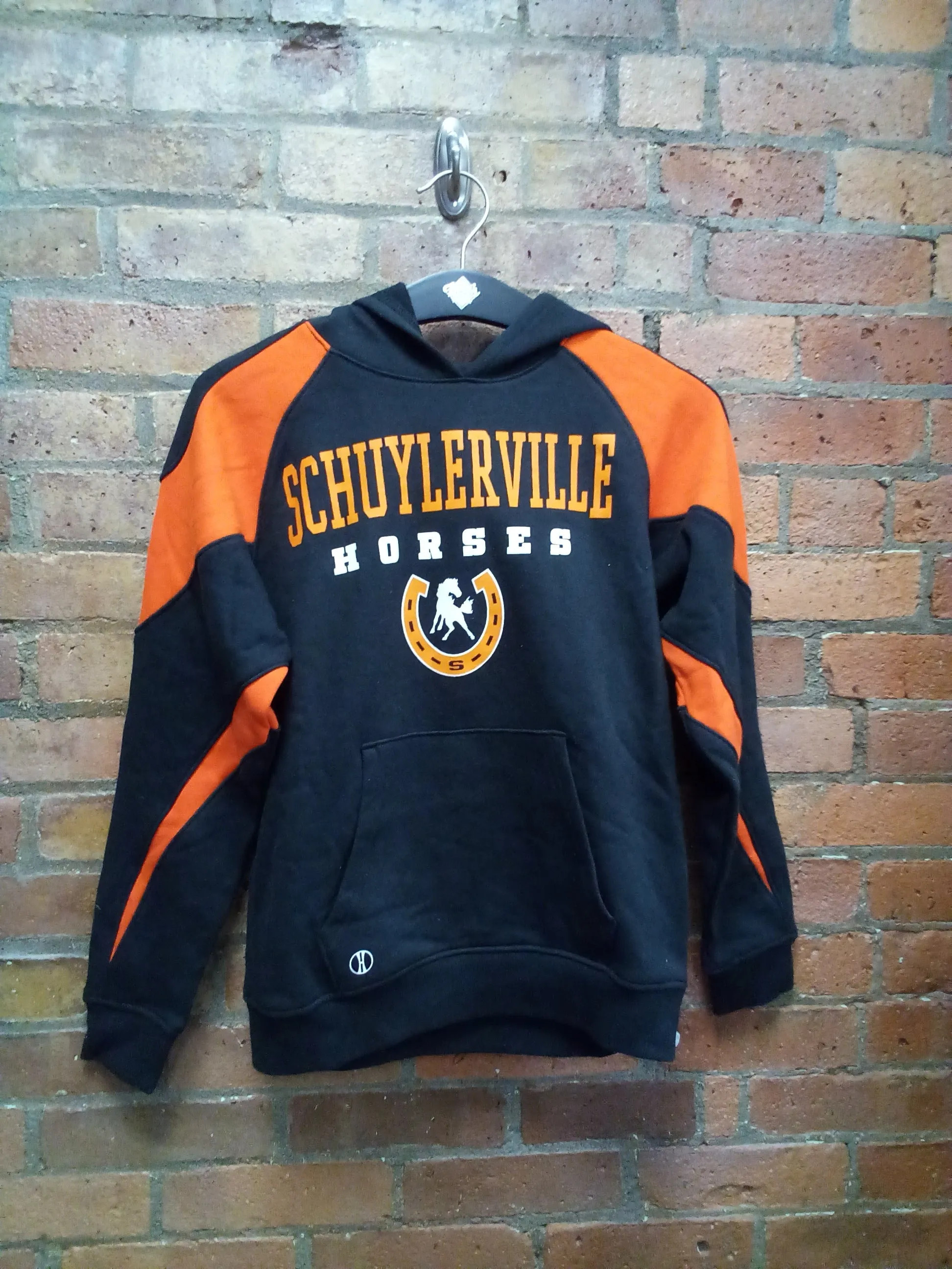 CLEARANCE - Schuylerville Horses Youth Hooded Sweatshirt - Size Youth Large