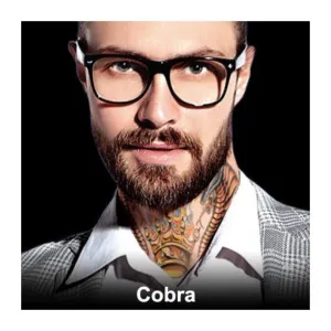 Cobra Neck Temporary Tattoo