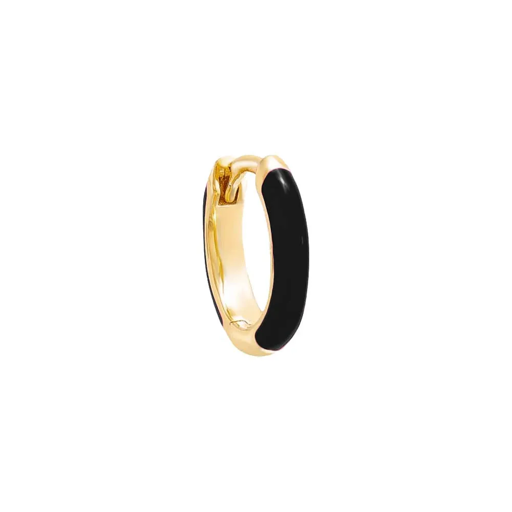 Colored Enamel Huggie Earring