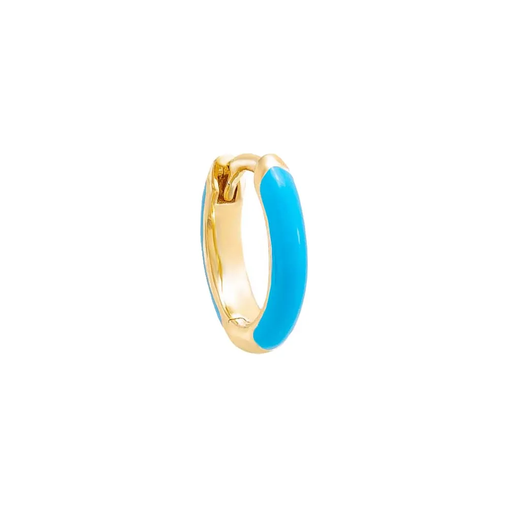 Colored Enamel Huggie Earring