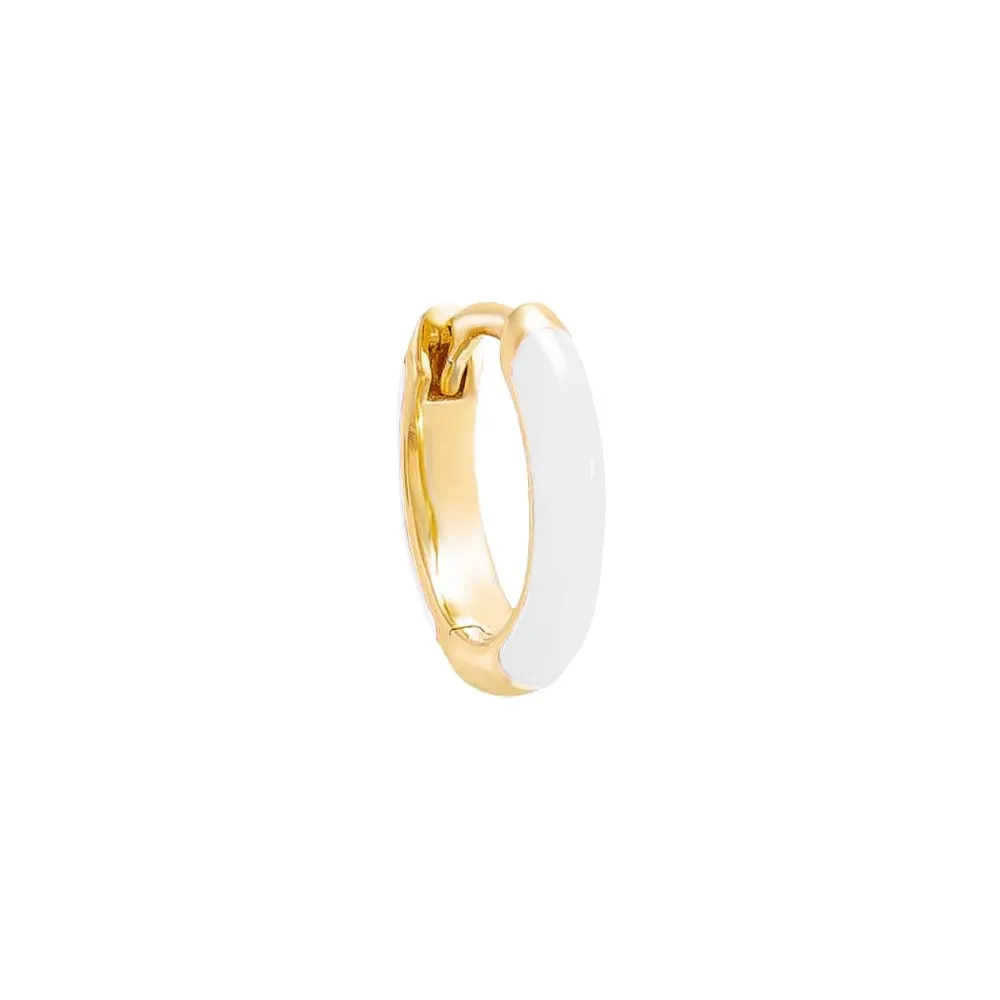 Colored Enamel Huggie Earring