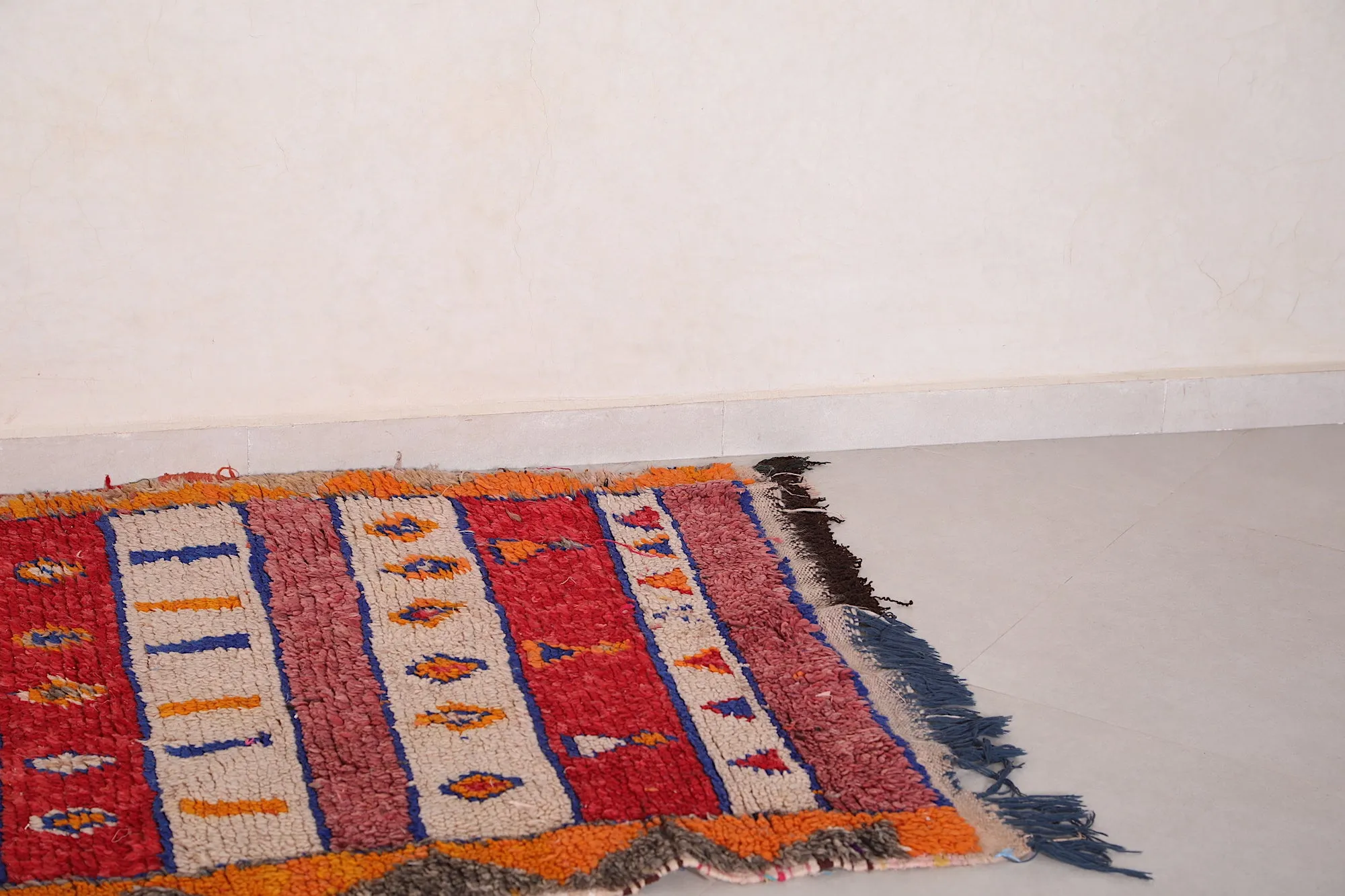 Colorful Berber Rug – 3.3 X 5.8 Feet | Handcrafted Moroccan Accent