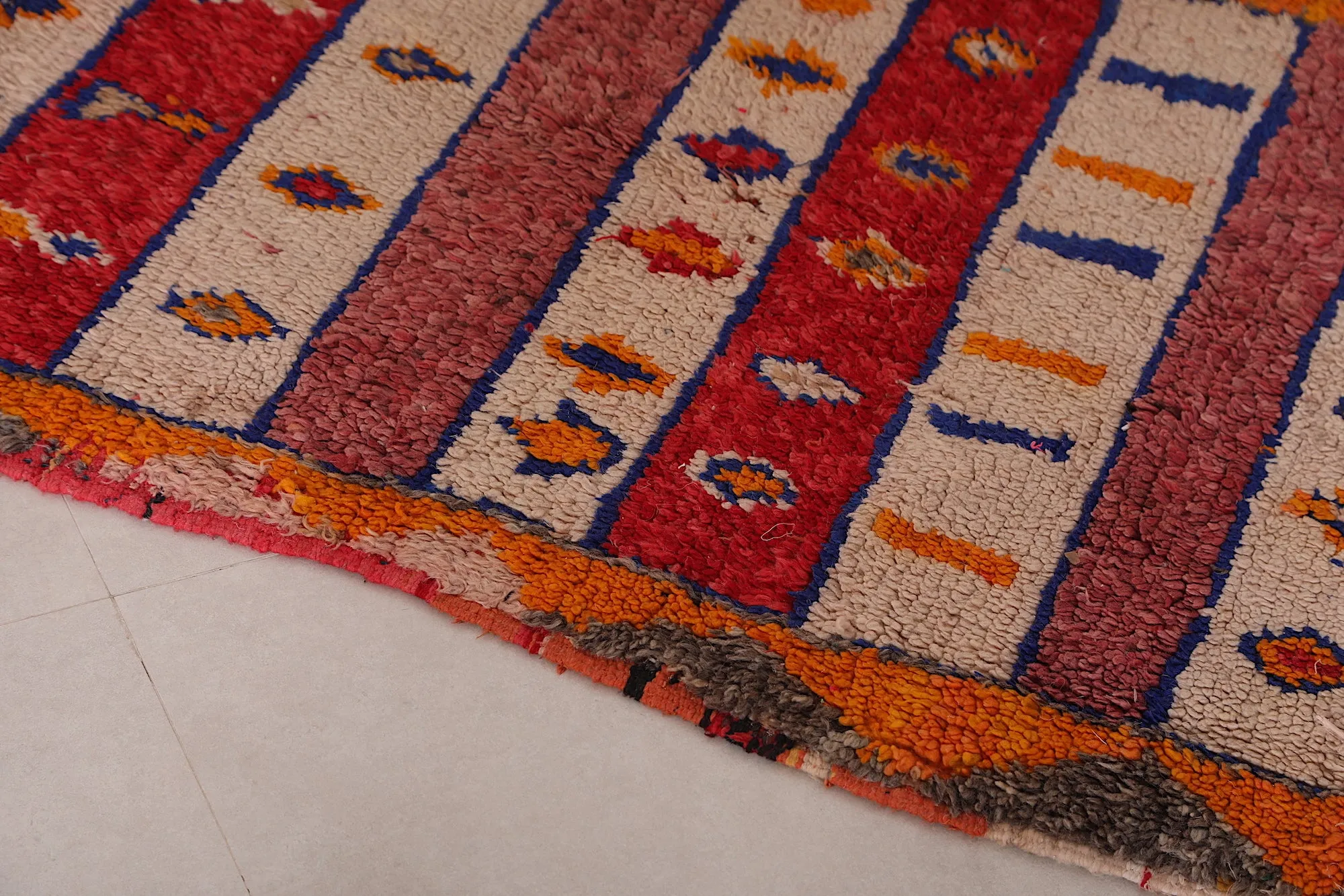 Colorful Berber Rug – 3.3 X 5.8 Feet | Handcrafted Moroccan Accent